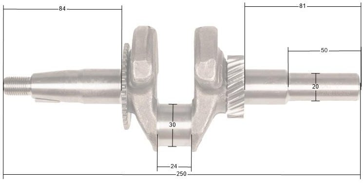 Wał Korbowy Loncin Lc168F-2H G200F(D) Część Oryginalna