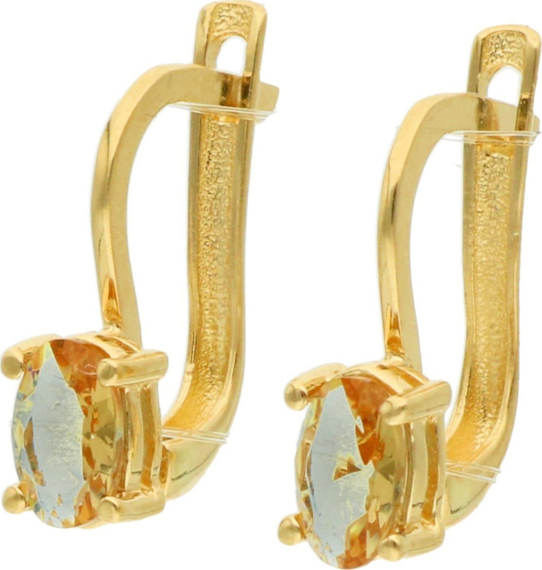 Rosanto Złote subtelne kolczyki z zultanitem 585 14k