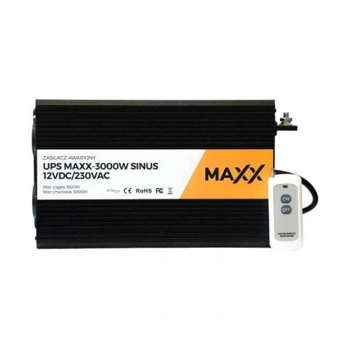 Przetwornica napięcia UPS Maxx 12V/230V Sinus 1500W