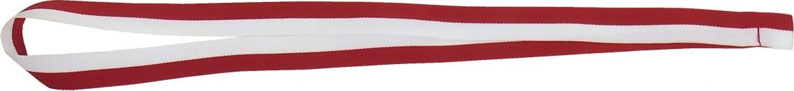 Wstążka 20 mm - biało-czerwona