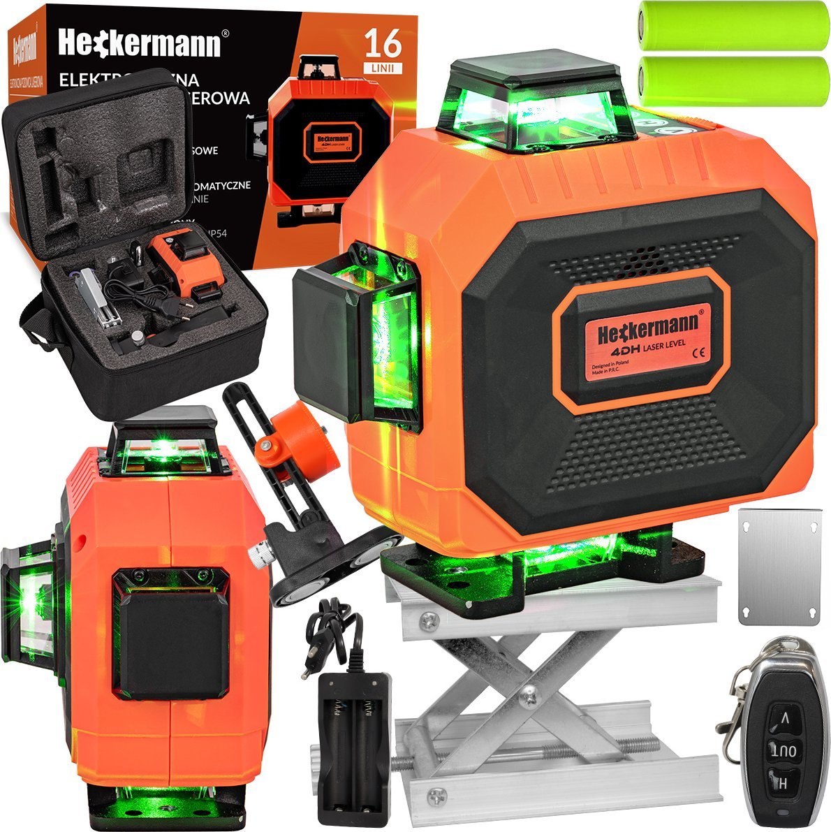 Heckermann Poziomica laserowa Heckermann 16 linii 4DH NOWA