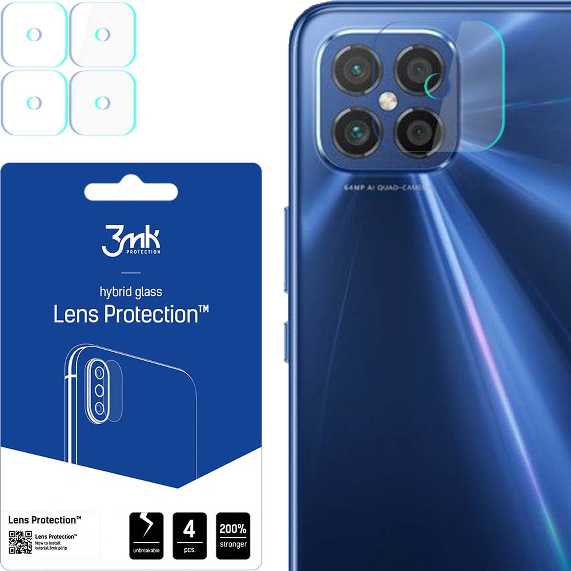 HUAWEI NOVA SE 8 5G - 3MK LENS PROTECTION