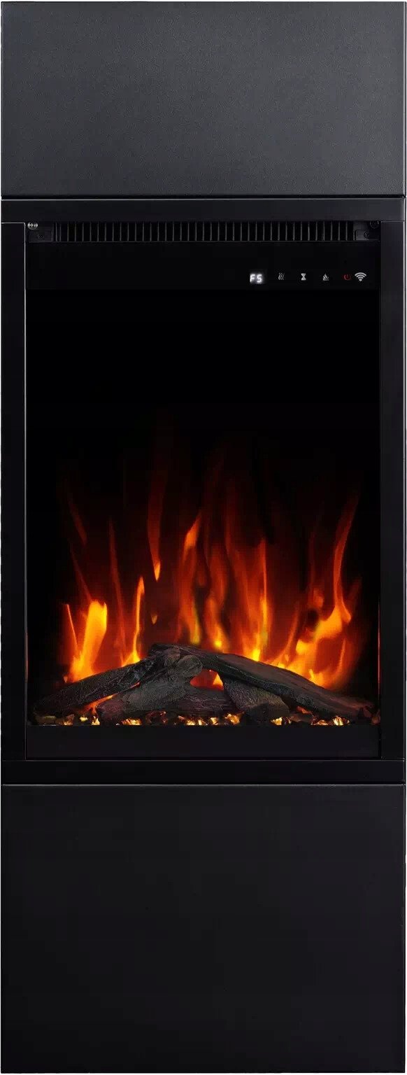 Aflamo Kominek elektryczny MILOS 3D 40 Czarny + DŹWIĘK -