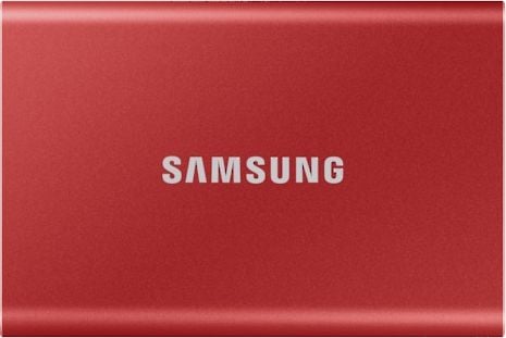 Dysk zewnętrzny SSD Samsung T7 500GB Czerwony (MU-PC500R/WW)