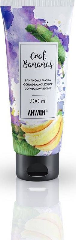 Anwen Cool Bananas bananowa maska ochładzająca kolor do włosów blond 200ml