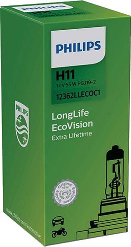 Philips ŻARÓWKA H11 12V/55W PGJ19-2 LONGLIFE ECOVISION PGJ19-2 1SZT