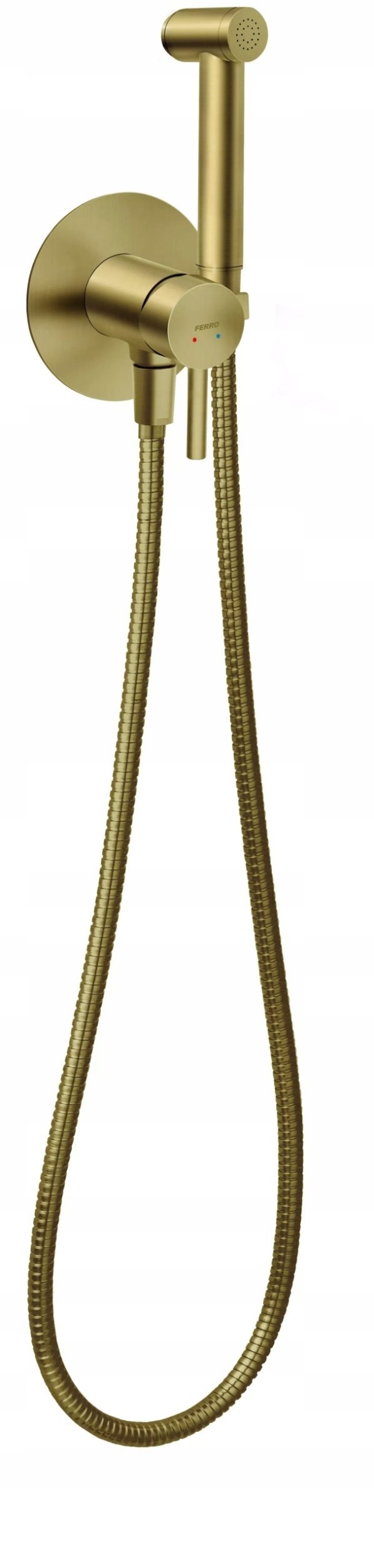 Bateria bidetowa Ferro BCK66PBG / CIRICULUS / BAT. BIDETOWA PODTYNKOWA ZŁOTO SZCZOTKOWANE