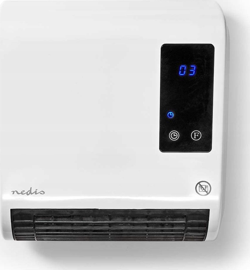 Grzejnik Nedis Nedis HTBA20WT grzejnik Wewnętrzna Biały 2000 W Wentylator elektryczny ogrzewacza pomieszczeń