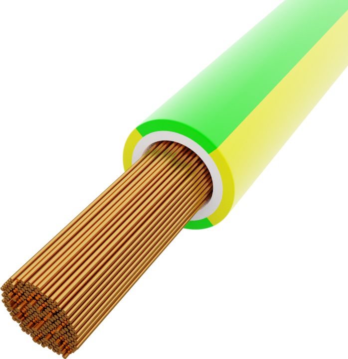 BITNER 1m Przewód 16mm2 żół.-ziel. H07V-K Linka sterownicza BiTOne 450/750V 5579