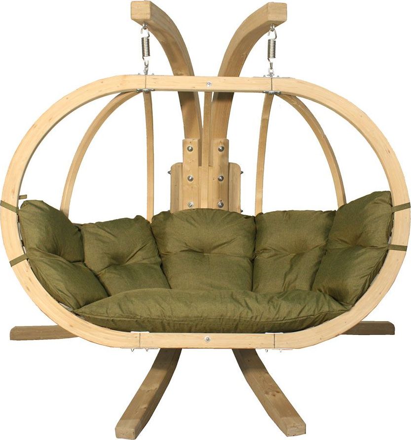 Elior Pistacjowy fotel kula do ogrodu - Parys 3X