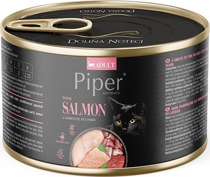 Mokra karma dla kota Piper Animals z łososiem 185 g