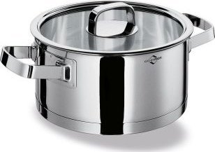 Kuchenprofi Garnek niski z pokrywą, stal nierdzewna/szkło, 2,5 l, śred. 20 x 9,5 cm San Remo / Kuchenprofi