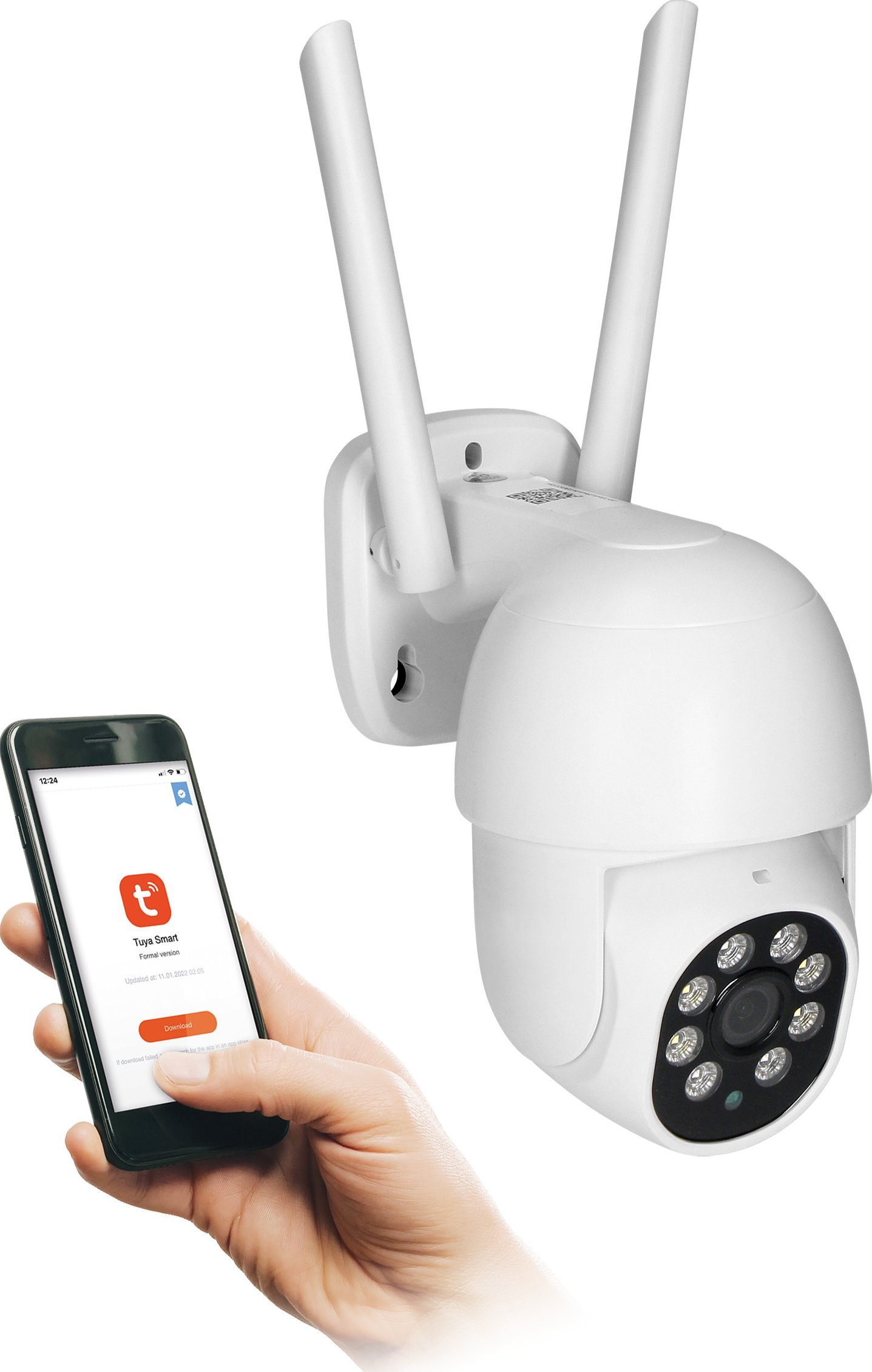 Kamera IP Orno Kamera zewnętrzna obrotowa, 4MP, Wi-Fi, pamięć, two-way talk