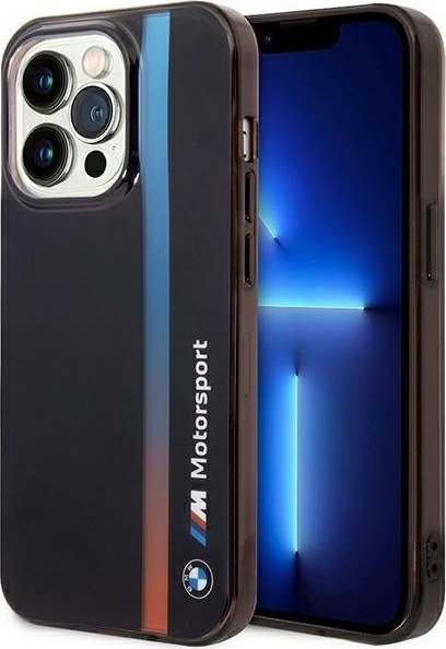 BMW Etui BMW BMHCP14L22HVGV Apple iPhone 14 Pro czarny/black IML Tricolor Stripe