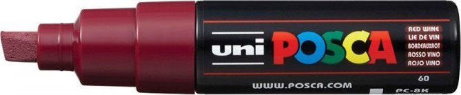 Uni MARKER PLAKATOWY UNI POSCA PC-8K CIEMNO-CZERWONY