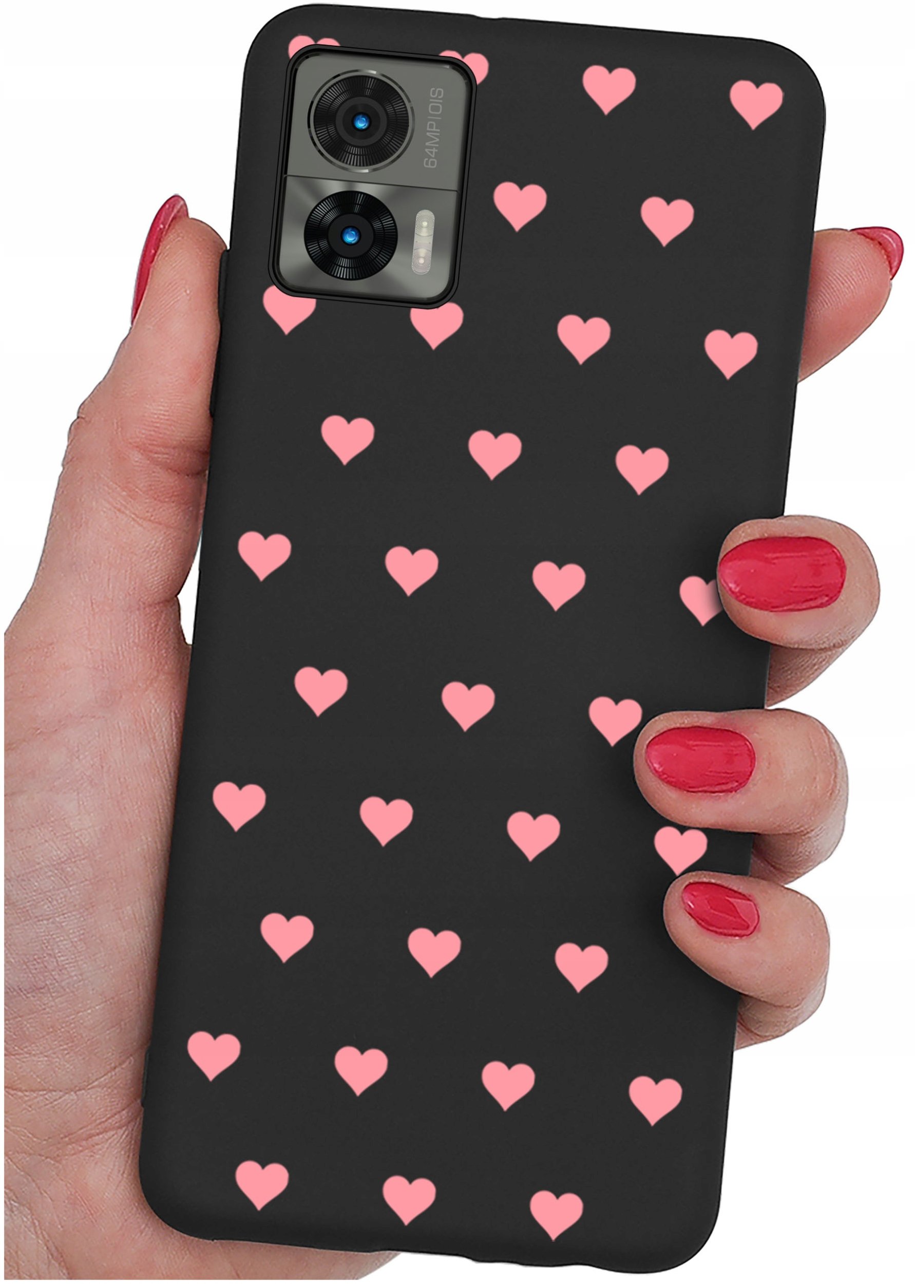 Etui do Motorola Moto Edge 30 Neo WZORY |SILIKONOWE MATT CASE + SZKŁO 9H