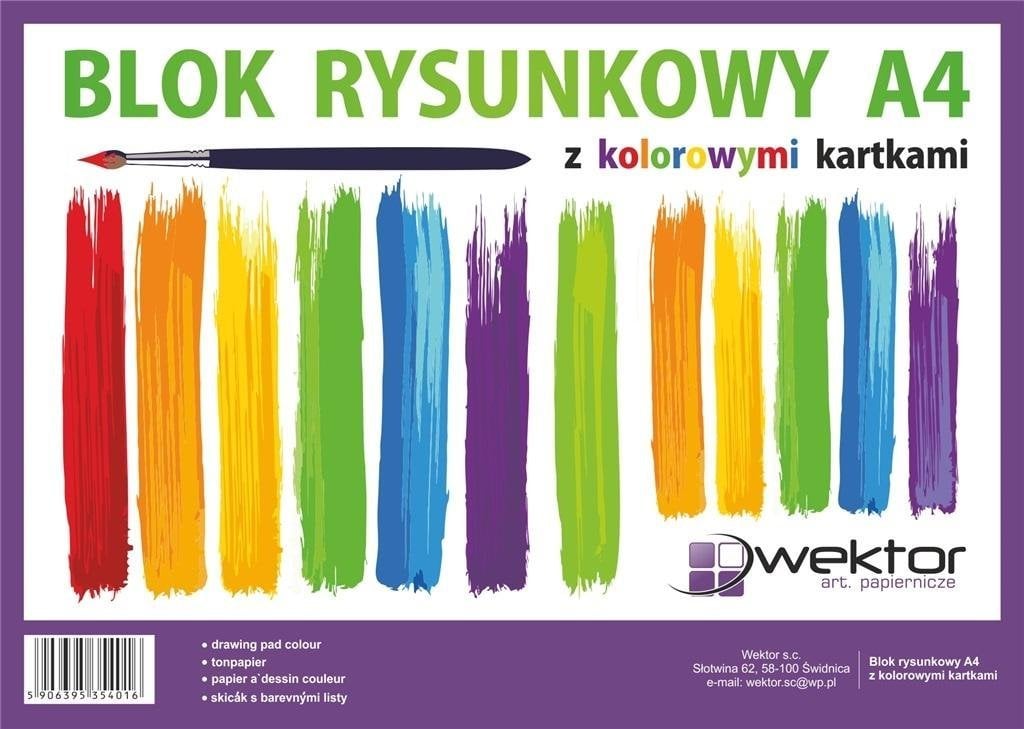 Wektor Blok rysunkowy A4/16K kolorowy (10szt)