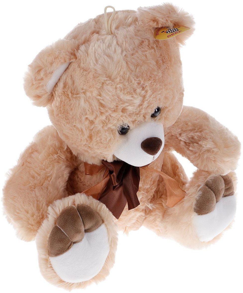 Deef Miś beżowy z brązową kokardką 03447 DEEF