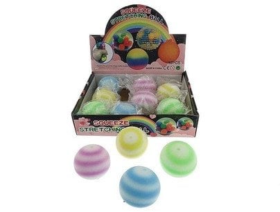 Gniotek piłeczka 6cm MIX