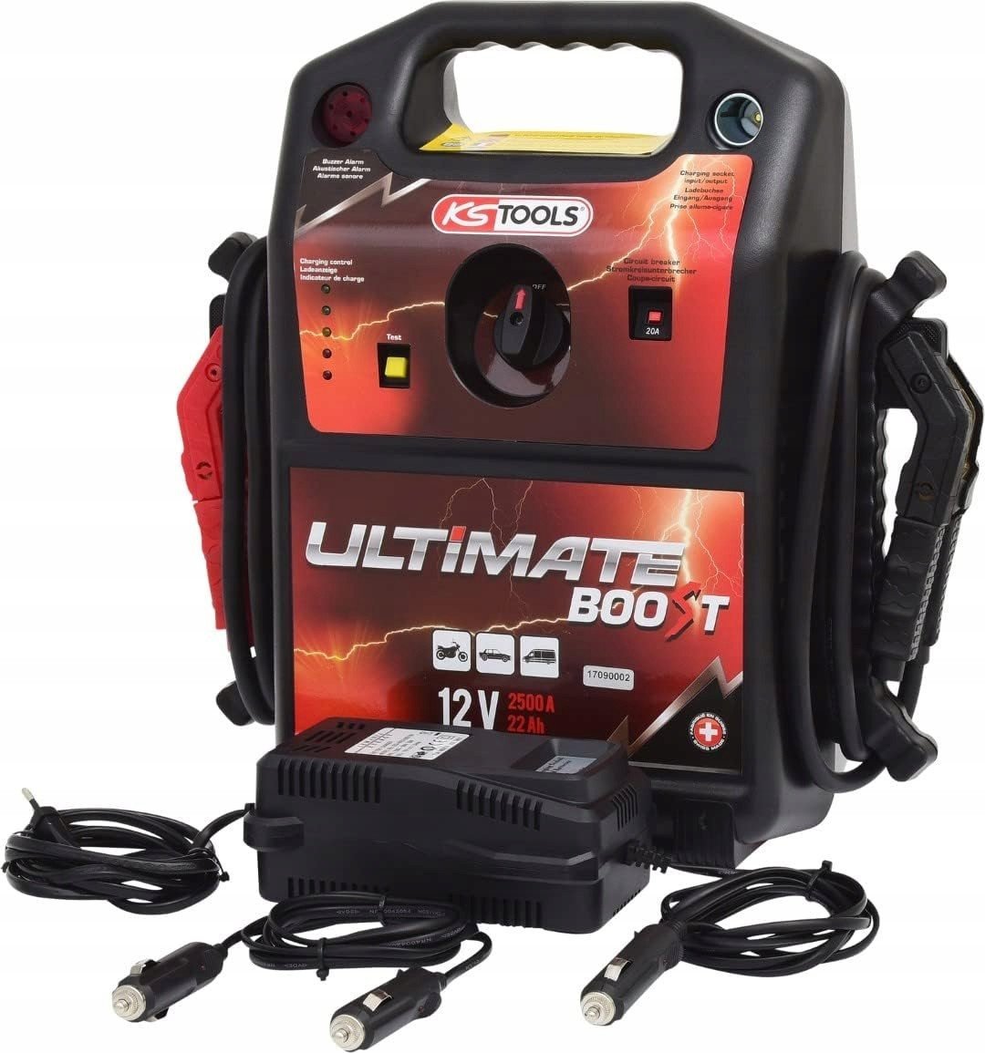 KS Tools 550.1810 12 V Booster baterii mobilne urządzenie startowe 850 A