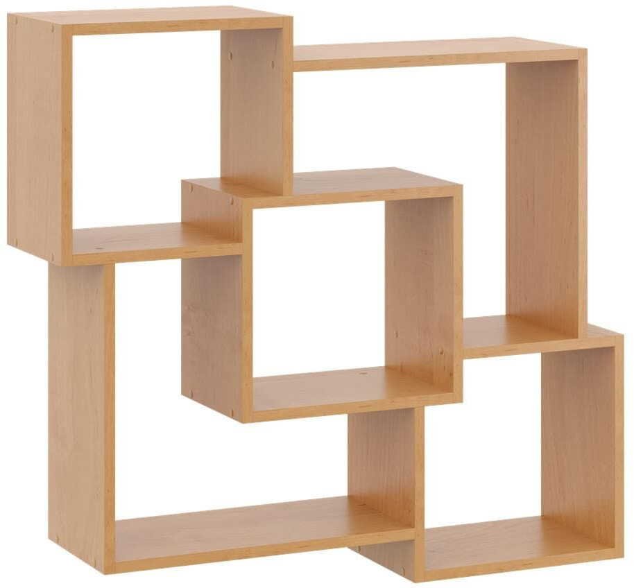 KROKUS Półka wisząca dekoracyjna Hanna, 98x18x90 cm, olsza, matowy