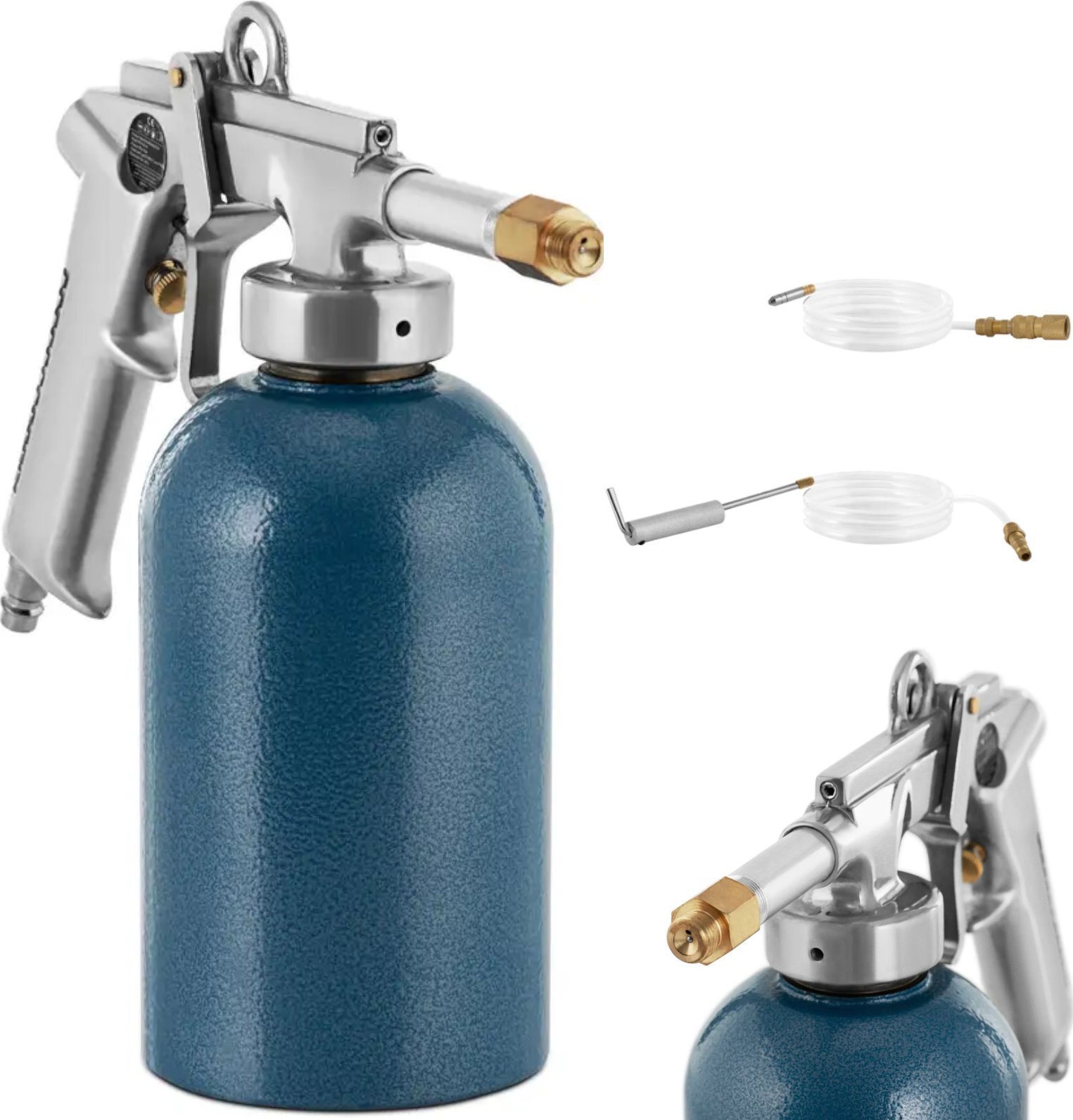 MSW Pistolet natryskowy do konserwacji ochrony podwozia karoserii 1/4'' 1.1 l 7 bar Pistolet natryskowy do konserwacji ochrony podwozia karoserii 1/4'