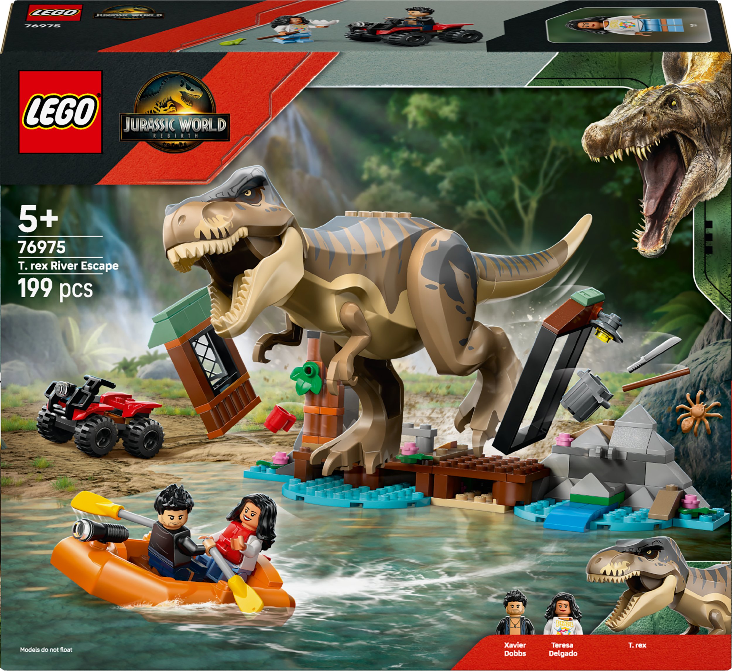 LEGO Jurassic World Ucieczka rzeką przed tyranozaurem (76975)