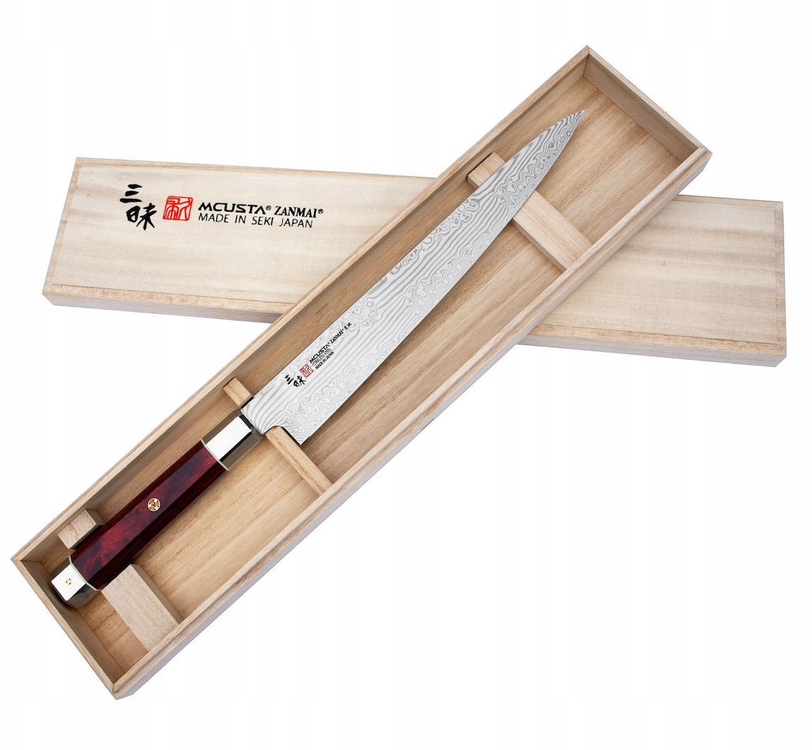 Mcusta Zanmai VG-10 Ultimate Aranami Nóż Sujihiki 27 cm