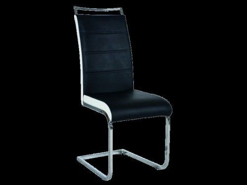 Signal KRZESŁO H441 CHROM/CZARNY/BIAŁE BOKI EKOSKÓRA