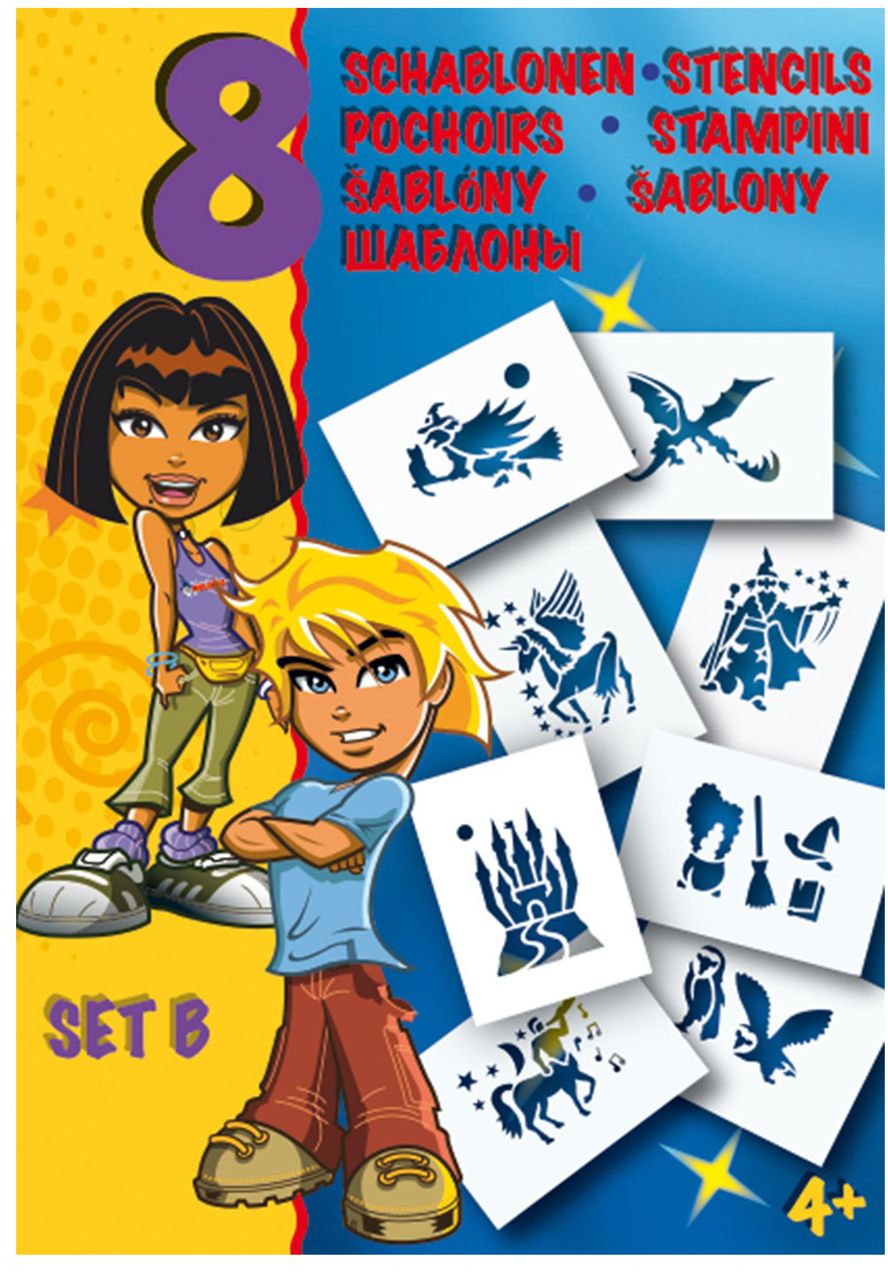 Malinos Blopens Schablonen Set B Fantasy