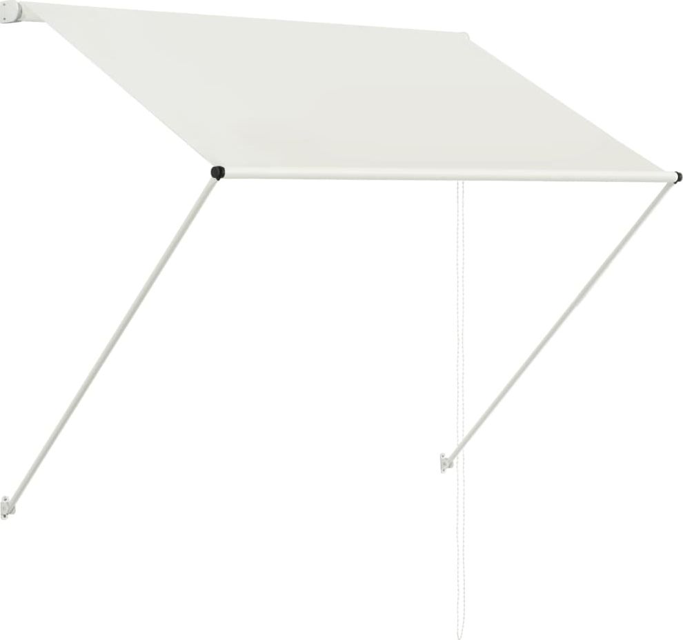vidaXL Markiza zwijana, 100 x 150 cm, kremowa