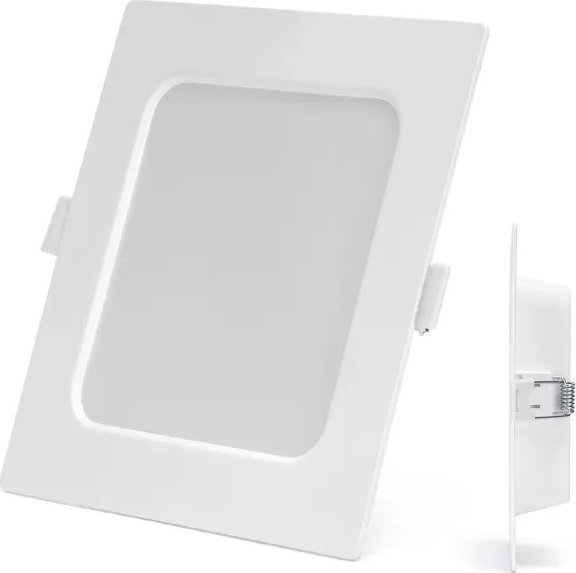 Aigostar Panel Podtynkowy kwadratowy downlight LED E6 9W Światło białe Podtynkowy kwadratowy downlight LED E6 9W Światło białe