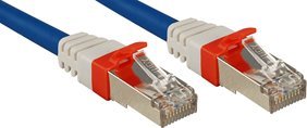 Lindy Patchkabel Cat6(A) SSTP / S/FTP PIMF blau 1.00m 10Gbit (45374)
