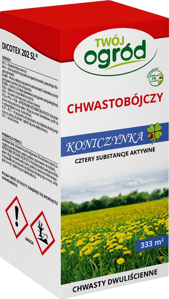 Twój Ogród Koniczynka Dicotex 202 SL 250 ml środek chwastobójczy na chwasty w trawie