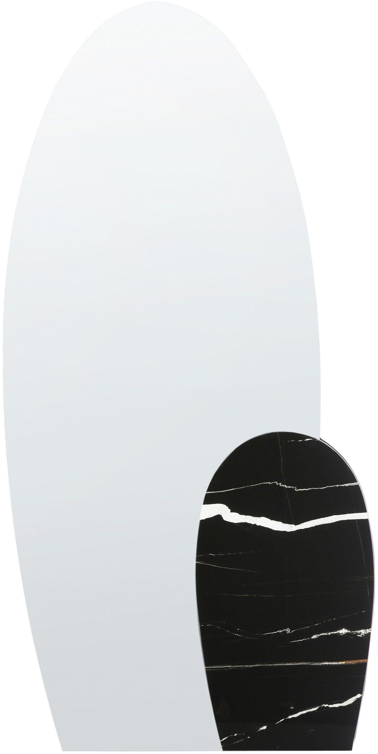 Beliani Lustro ścienne 120 cm Czarny VIERZON