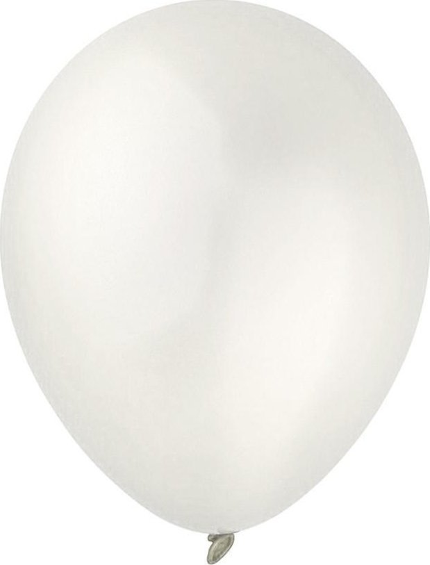 Balony Decomex metallic Pearl White 100szt