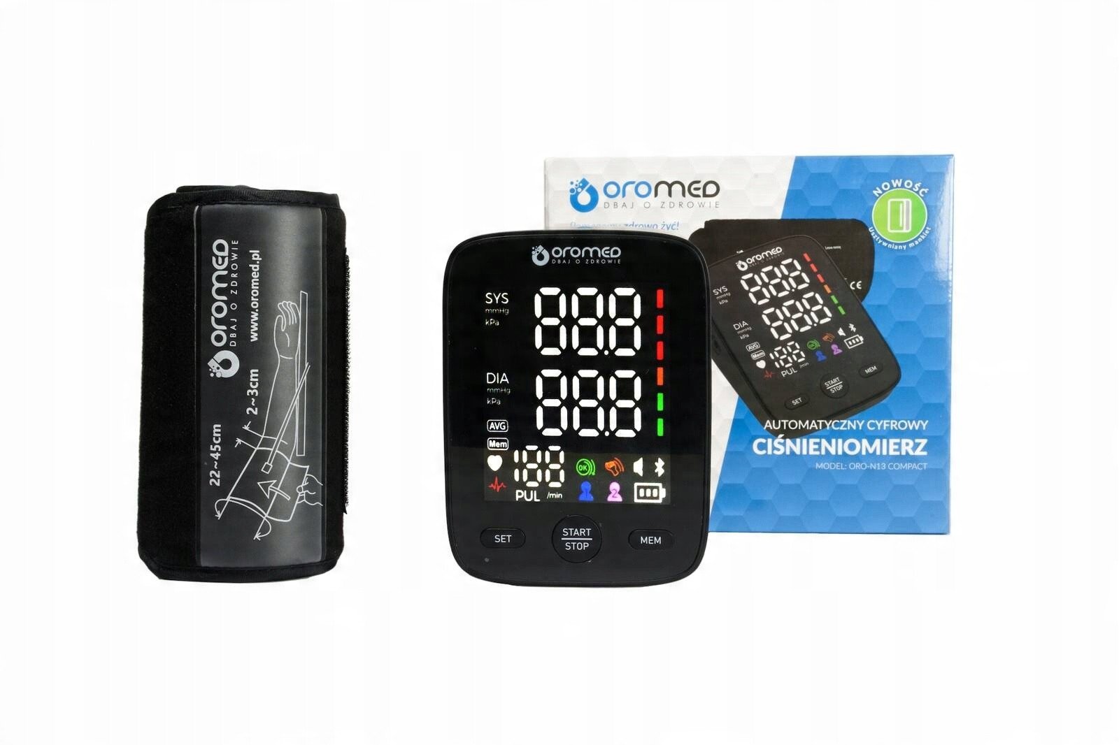 Ciśnieniomierz elektroniczny naramienny Oromed ORO-N13 COMPACT one size