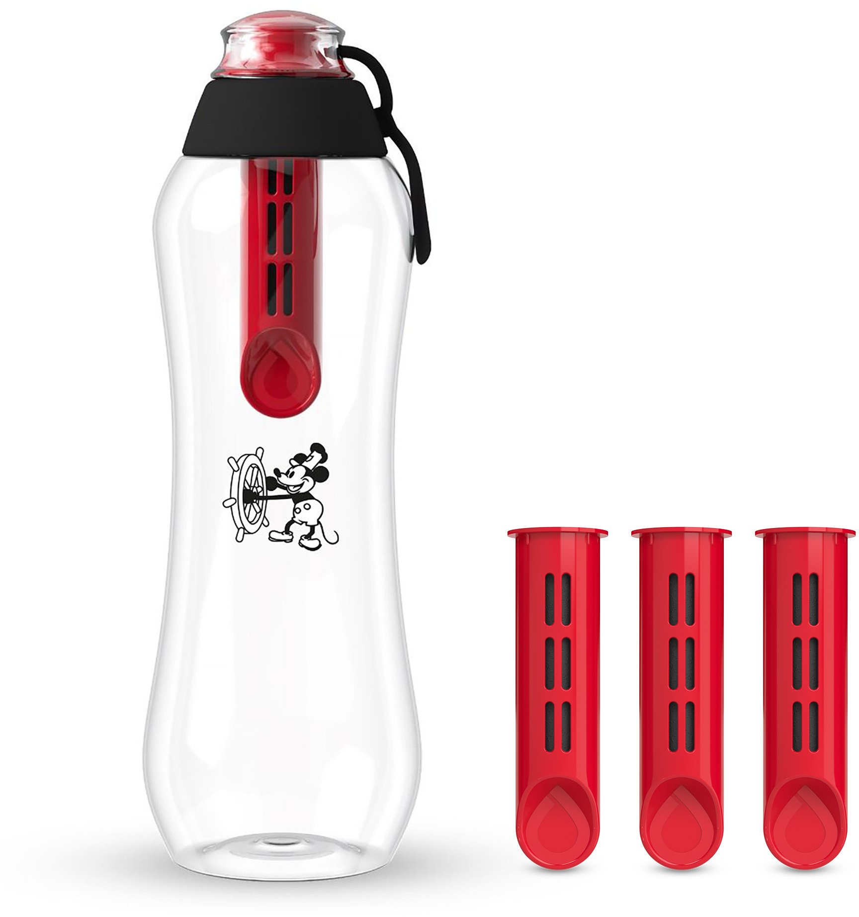 Butelka Filtrująca Dafi SOFT Kultowa Myszka 0,5 z 4 Filtrami Węglowymi