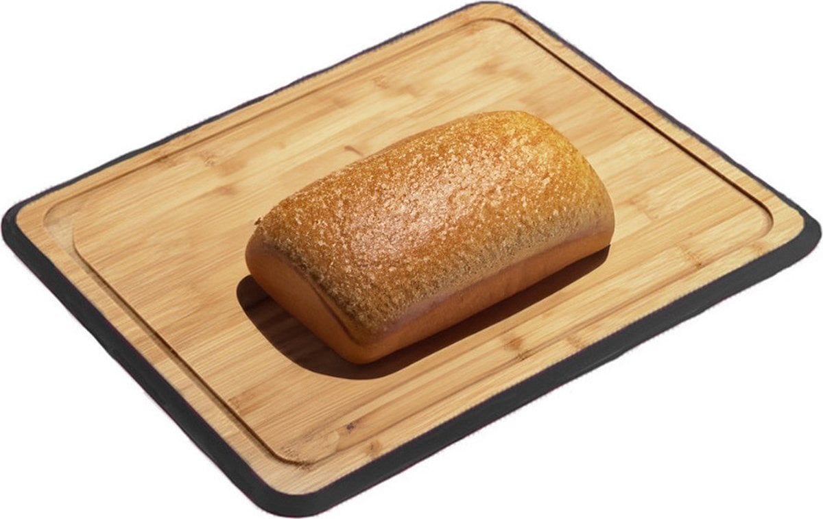 Deska do krojenia Kesper Bambusowa deska do krojenia z czarną obwódką i rowkiem
