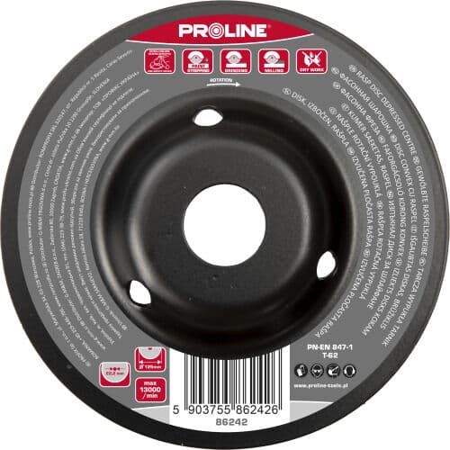 Profix TARCZA WYPUKŁA TARNIK ŚREDNIE ZĘBY TYP A 125MM PROLINE