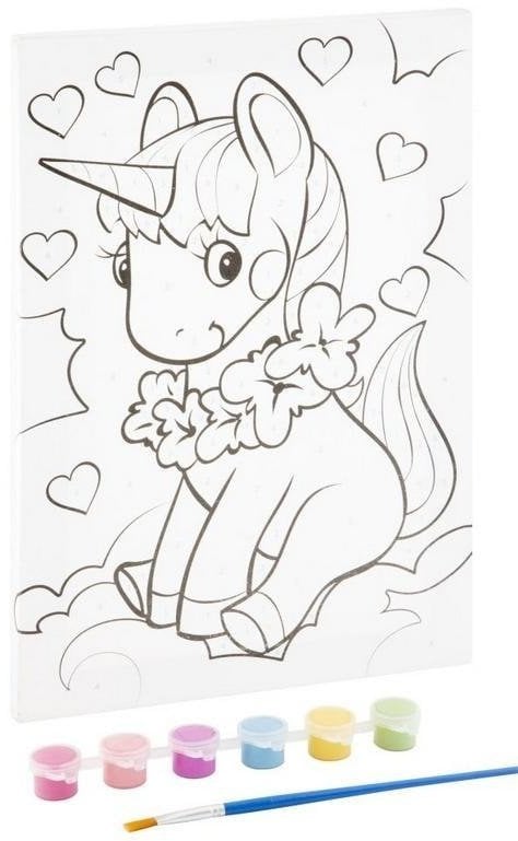 CCG malow.po numer.jednorożec+farbki 150065 86958