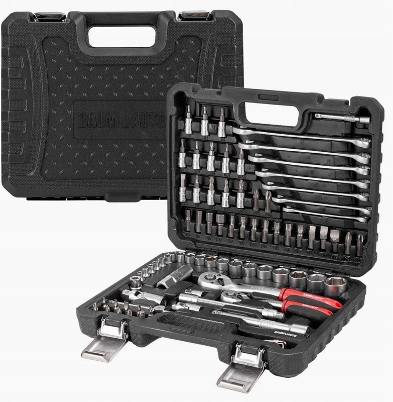 Zestaw narzędzi 82el. 1/4" 3/8" (4-22mm)