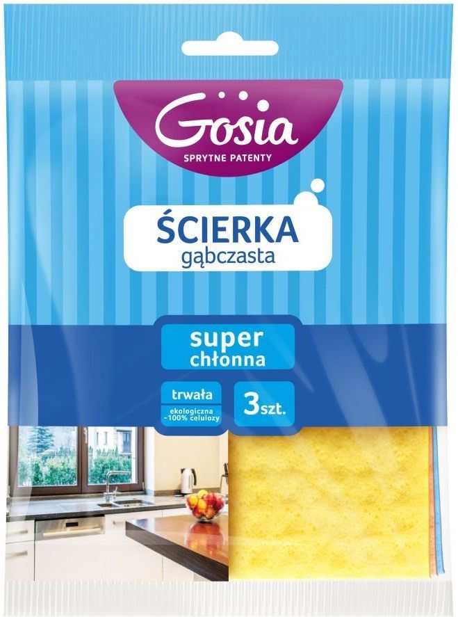 Politan Gosia Ścierka Gąbczasta 3szt 15x18cm 4949 GOSIA