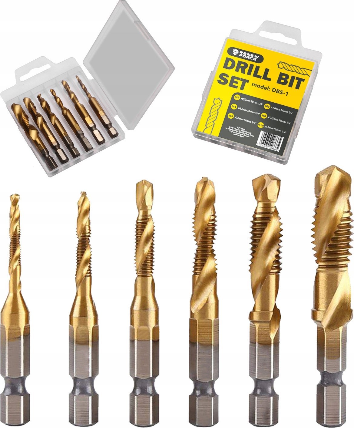 ZESTAW BITÓW DO WIERTARKI DBS-1