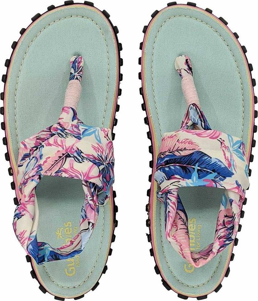 Gumbies Gumbies - damskie japonki Slingback - Mint/Pink 38