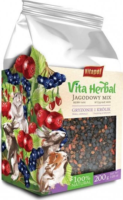Przysmak dla gryzoni Vitapol Herbal jagodowy mix, 200g