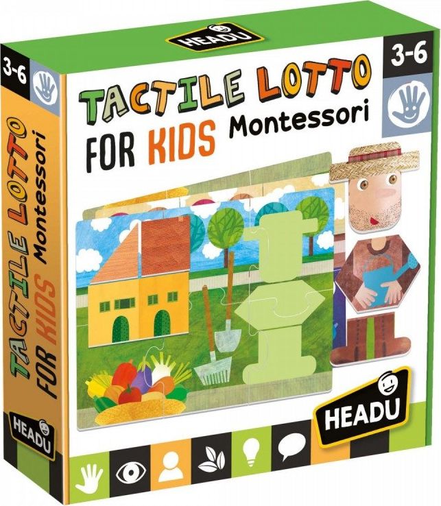 Headu Puzzle Montessori Lotto kształty sensoryczne