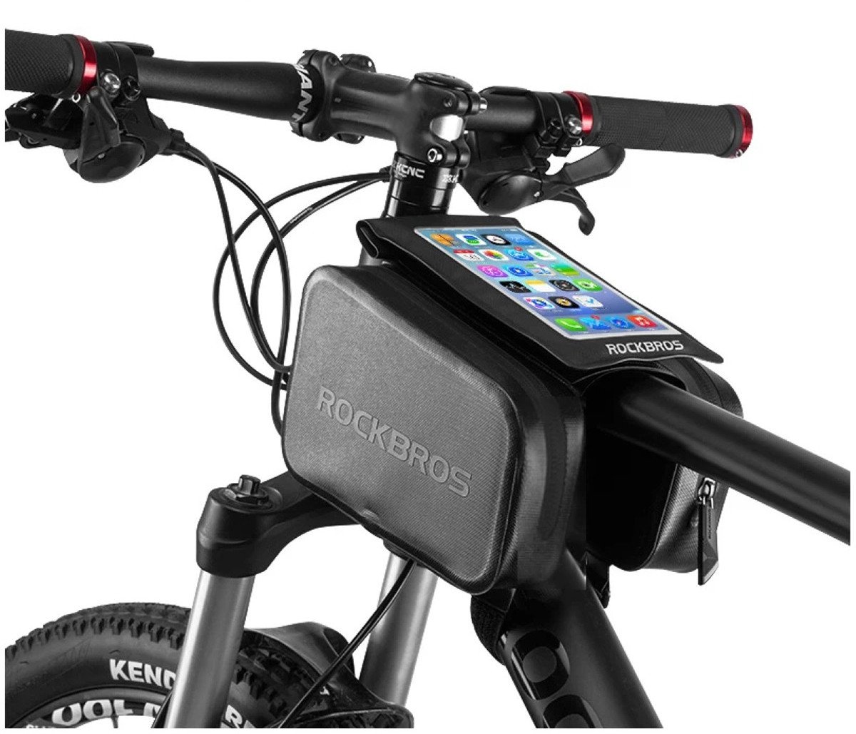 Torba rowerowa na ramę Rockbros AS-006BK, czarna