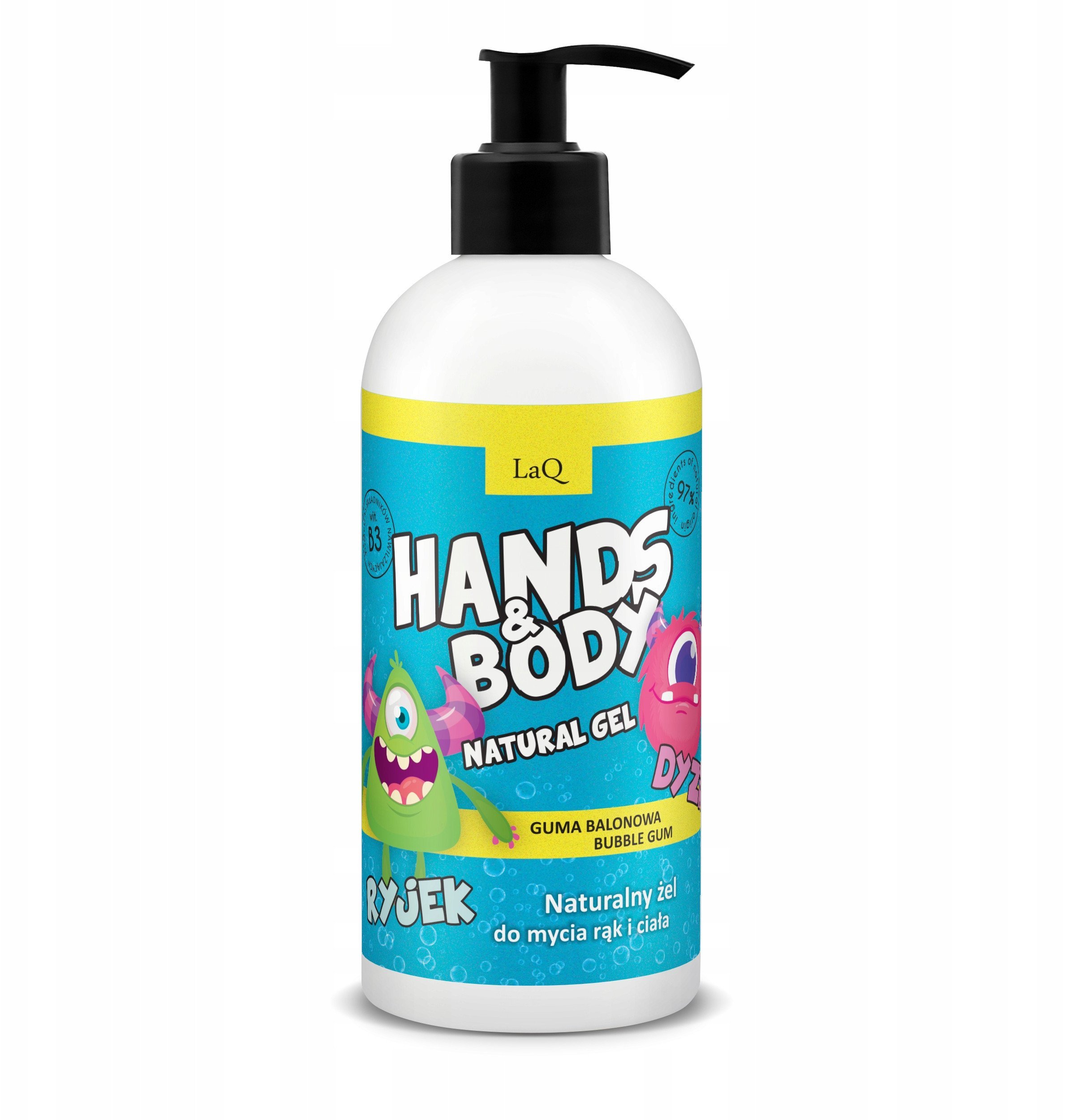 LAQ_Dyzio I Ryjek super delikatny żel do mycia ciała i rąk 300ml