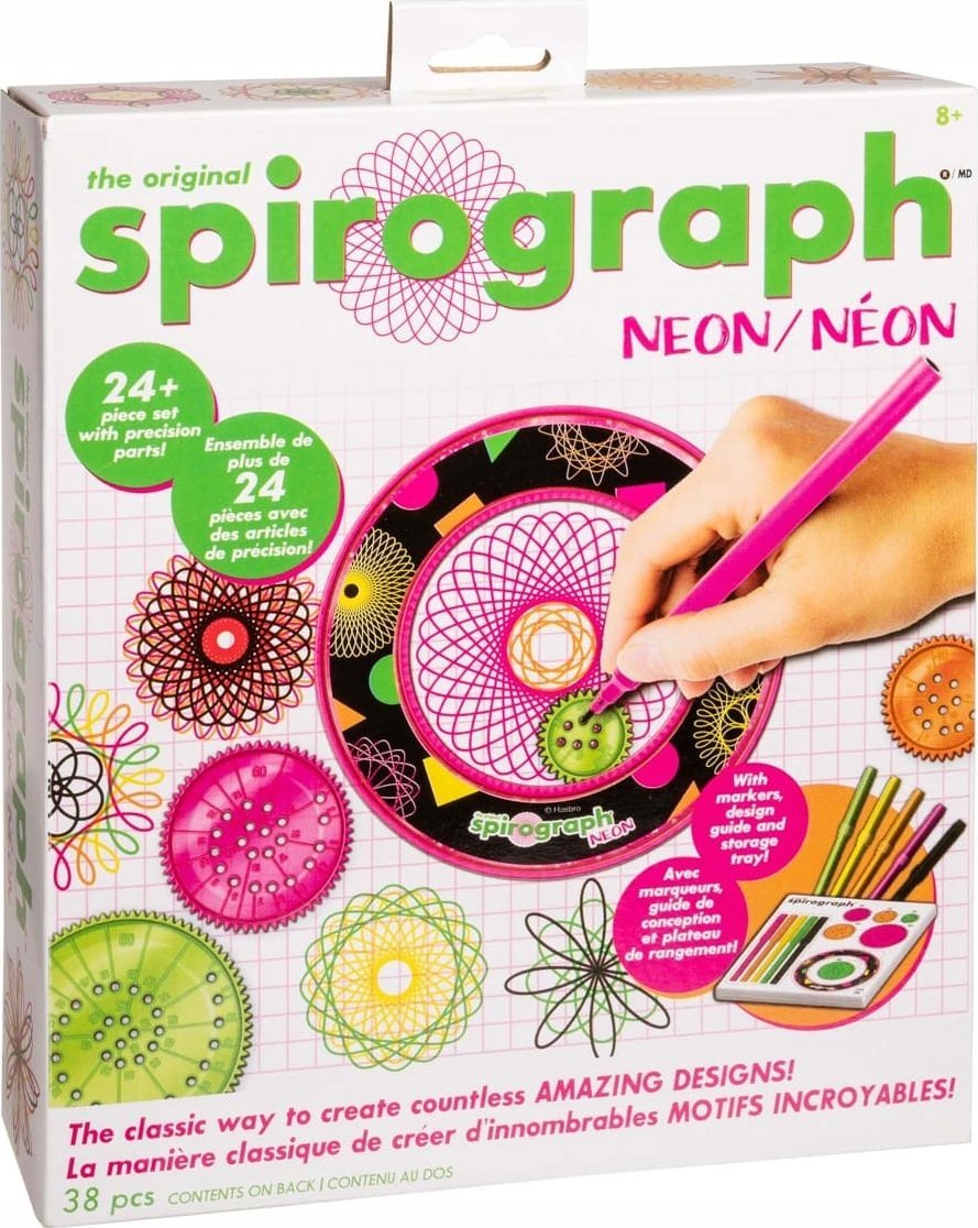 Dante Hasbro - Spirograf - Zestaw do kreatywnego rysowania - Neon SP104